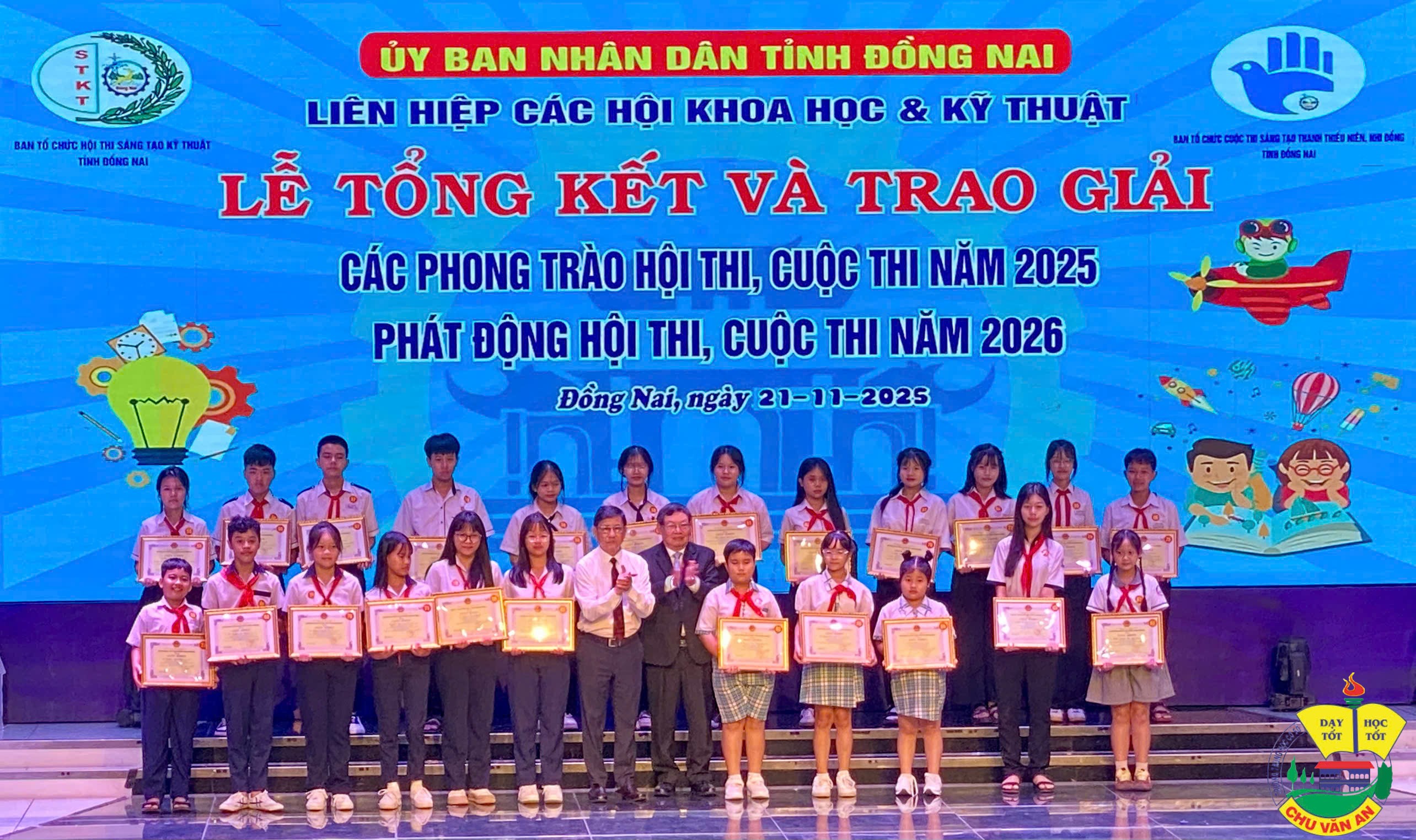 VINH DANH HỌC SINH ĐẠT GIẢI KHUYẾN KHÍCH CUỘC THI SÁNG TẠO THANH THIẾU NIÊN – NHI ĐỒNG CẤP TỈNH NĂM 2025