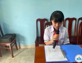 Liên đội phát thanh măng non hưởng ứng tuần lễ đọc sách